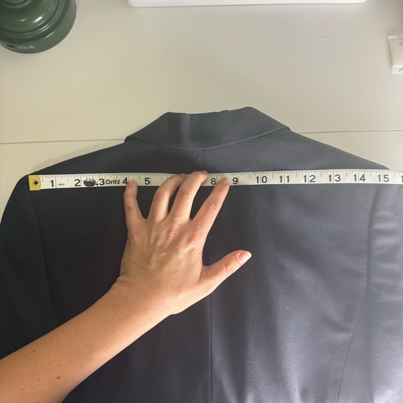 Petite Sophisticate Stretch Nautical Captain’s Blazer Navy Size 0 - Picture 7 of 7